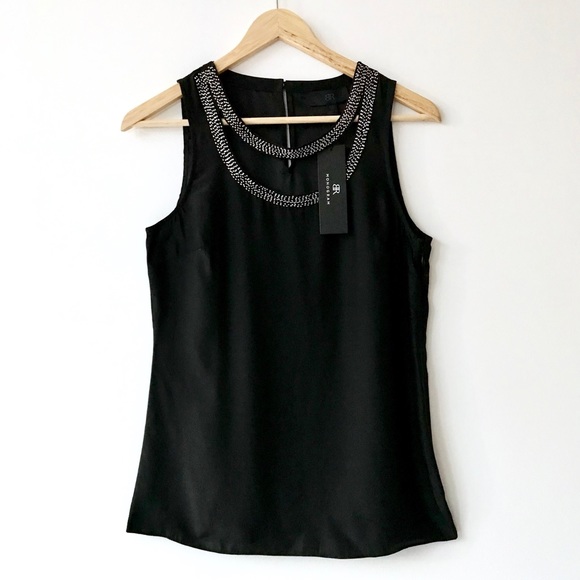 NWT Banana Republic Monogram Collection Silk Shell - Picture 2 of 14